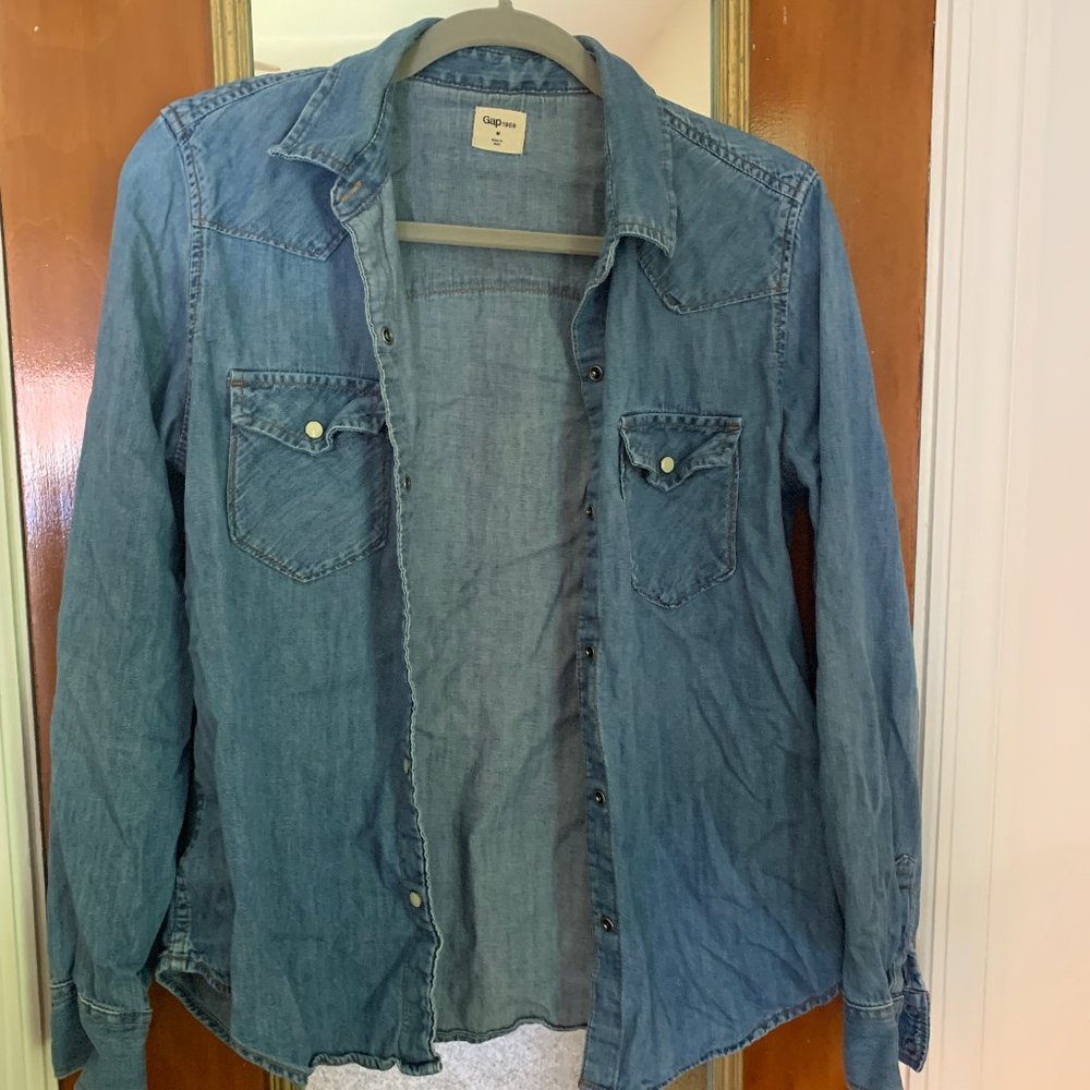 Gap Western Denim Button-up Shirt